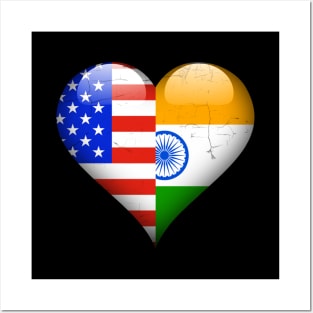 Half American Half Indian - Gift for Indian From India Posters and Art